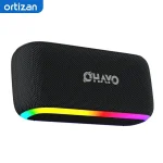 Ortizan OHAYO-S15 Home Speaker,Premium, Portable and Wireless Bluetooth Bookshelf Speaker with Thundering Bass, LED Lights Show