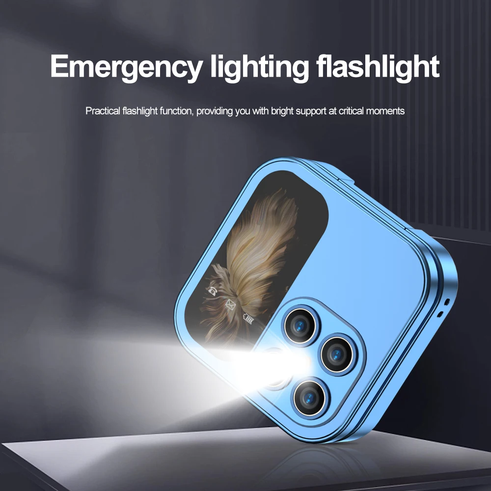 i17 Mini Foldable Mobile Phone Speed Dial 2G Dual SIM Card Pocket Phone Flashlight FM Radio Blacklist Magic Voice Flip Cellphone - Image 4