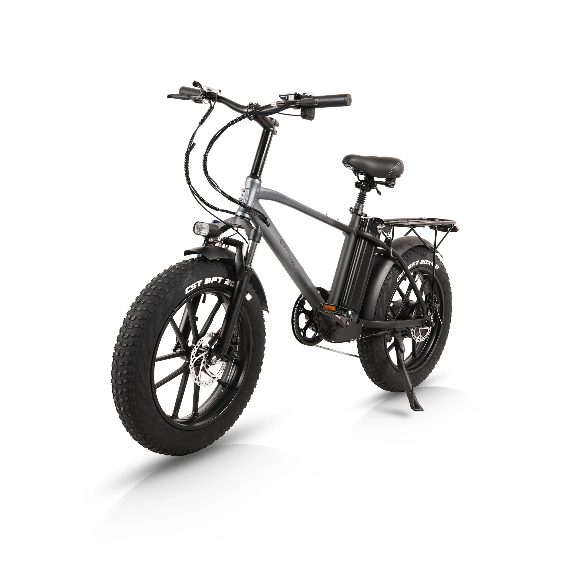 20 inch electric snowmobile 750W48V18AH lithium battery off-road fat tire electric mountain bike beach retro electric bike - Image 4