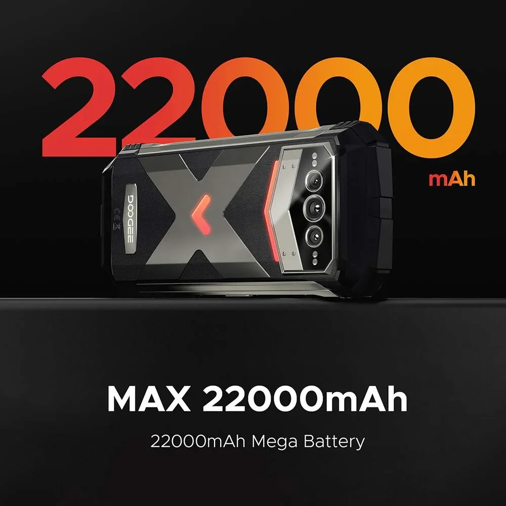DOOGEE V Max Plus 5G Rugged Phone 6.58" Dimensity 7050 16GB+512GB 200MP Camera 22000mAh Large Battery Lighting Effect Phone - Image 3