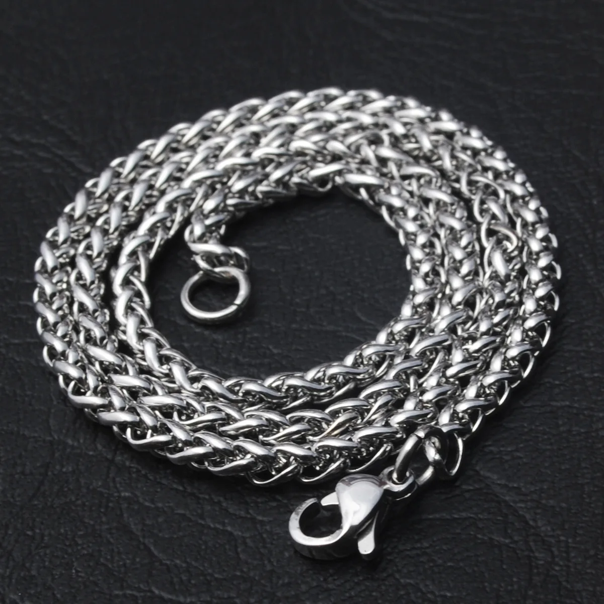 HNSP 3MM-8MM Thick STAINLESS STEEL TWIST CHAINS NECKLACE FOR MEN Women Jewelry Long Chain Pendant Accessories - Image 2