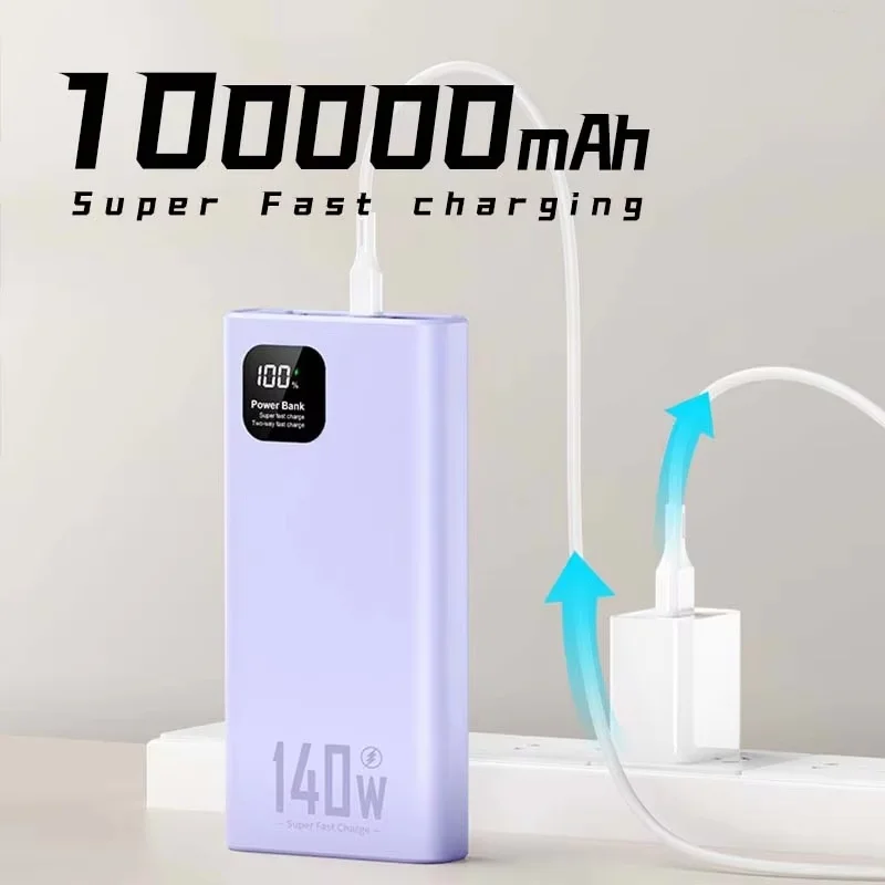 140W 500000mAh High Capacity Power Bank PD 22.5W Super Fast Charging Portable Battery Charger for iPhone 12-17 Samsung - Image 6