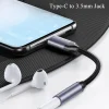 USB Type C To 3.5 Jack Earphone Adapter USB-C 3 5mm Audio AUX Cable Converter For IPhone 15 Series Samsung Galaxy Huawei Xiaomi