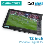LEADSTAR D12 12 inch HD Portable TV DVB-T2 tdt DTT Digital and Analog mini small Car Television Support USB SD Card MP4 AC3