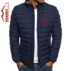 MARMOT Men's Padded Jacket with Stand Collar, Thickened, American Style Slim Fit, Warm and Cotton-padded Coat