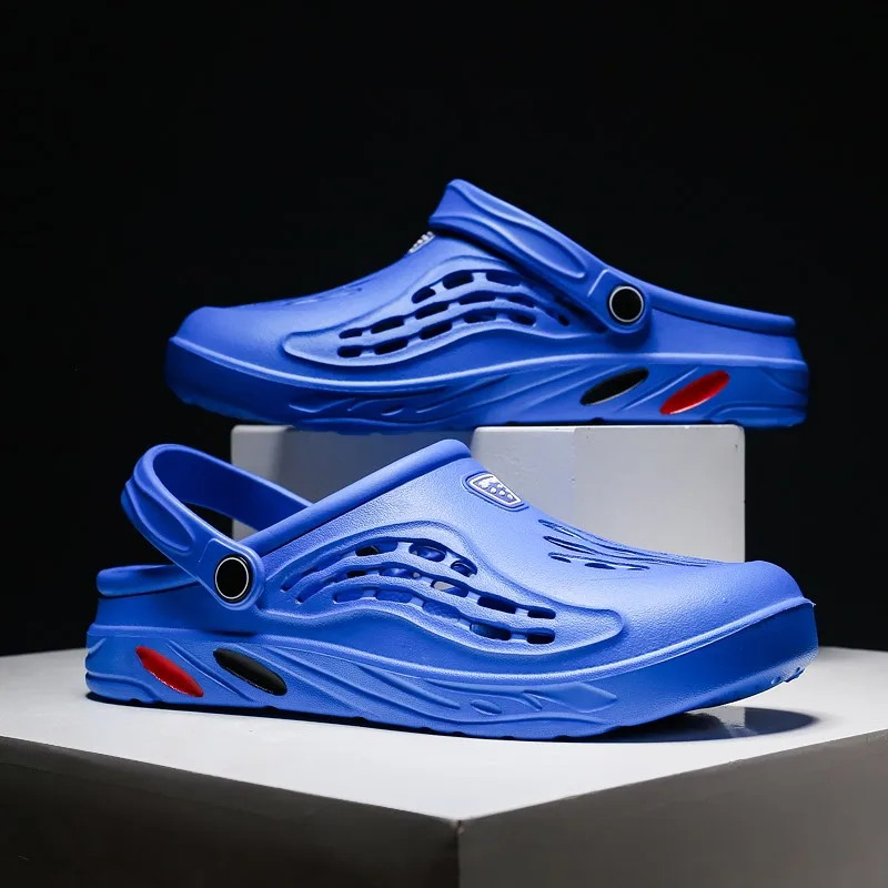 Men Sandals Summer Clogs EVA Garden Slippers Hole Shoes Beach Platform Sandals Couple Indoor House Bathroom Slides Plus Size 49 - Image 5