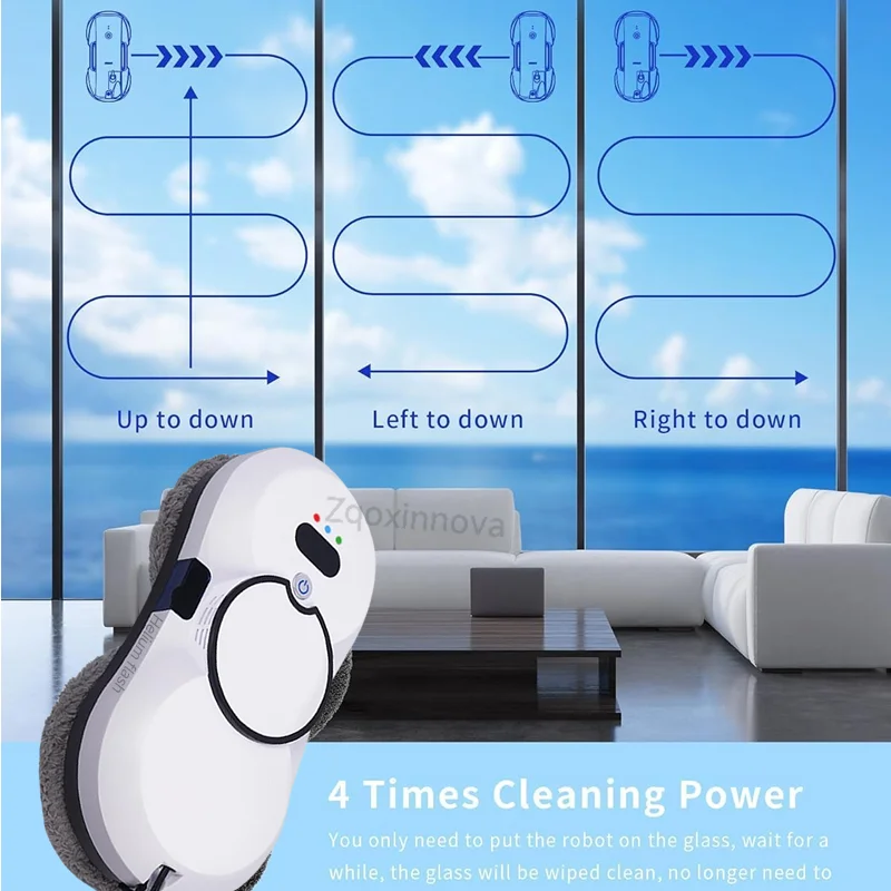 UPS System Robot Window Cleaner Vacuum Smart Home Appliance Auto Clean Glass Windows Washer Window Washing Electric Floor Mops - Image 4