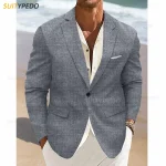 Elegant Men Slim Fit Jacket 1 Piece Fashion Party Classic Notched Lapel Blazer Evening Prom Male New High Quality Costumes