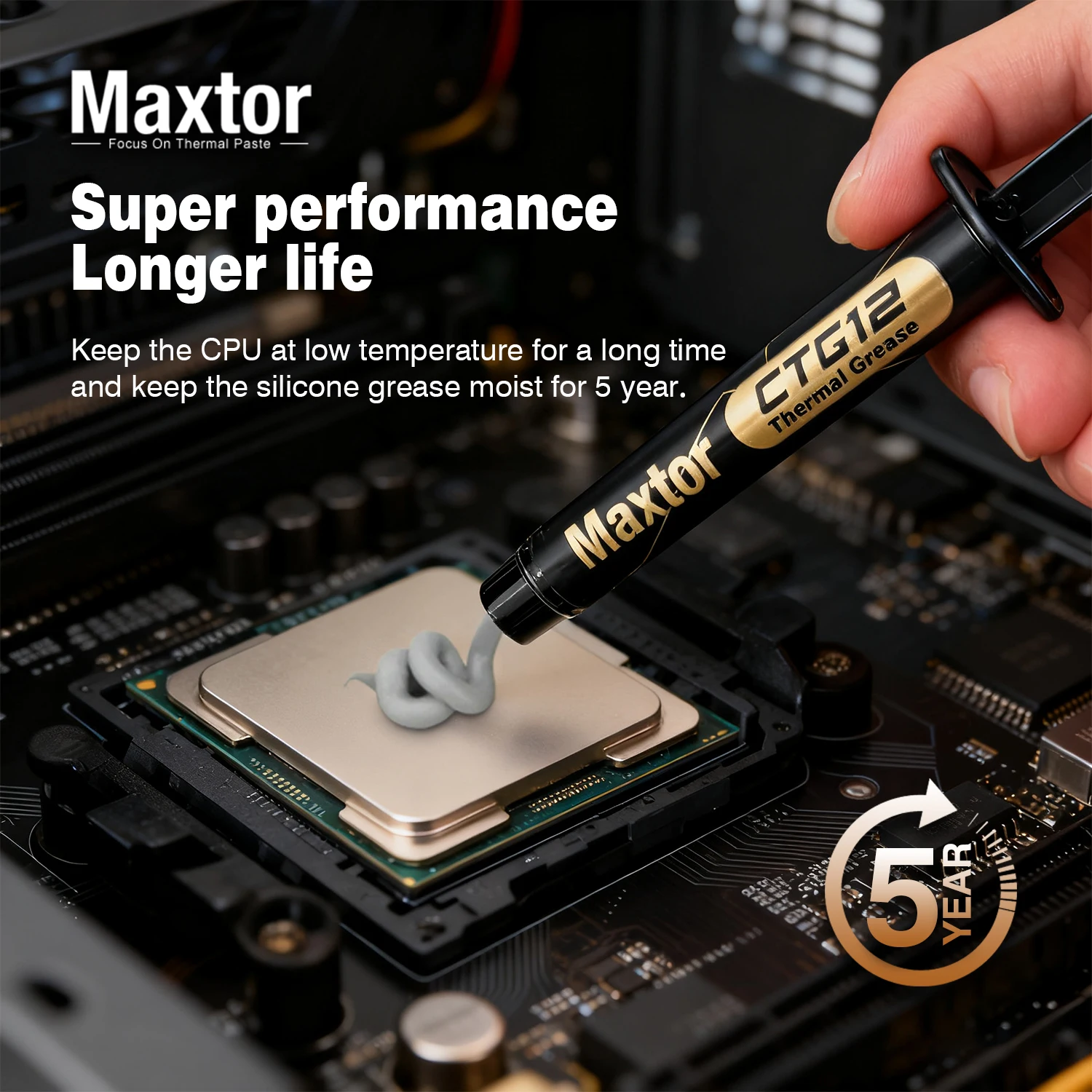 Maxtor 18W/mk Thermal Paste High Performance Cooler Compound Cooling Silicone Grease For Game PC PS5 CPU GPU Cooling - Image 3