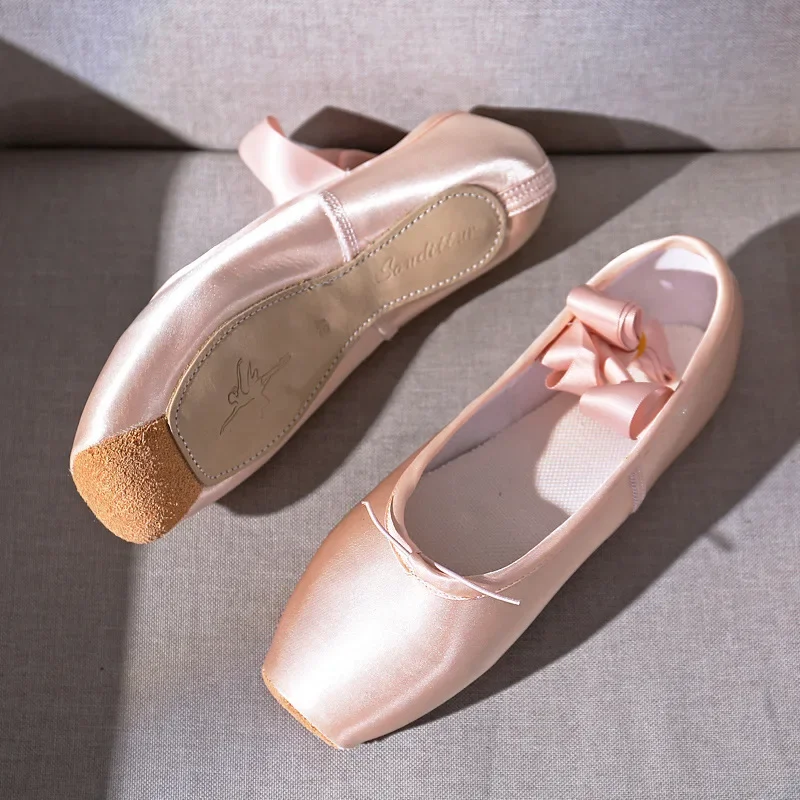 Ballet Dance Shoes Child and Adult Ballet Pointe Shoe Professional with Ribbons Shoes Woman Zapatos Mujer Sneakers Women Girls - Image 4