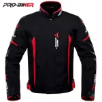 Men's Biker Jacket Wear-Resistant Motorcycle Jacket Waterproof Motorcyclist Motorcycle Accessories Anti-Fall Racing Jacket