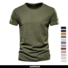 100% Cotton Men T-shirt Casual Soft Fitness Summer Thin T-shirts Men's Home Clothes O-Neck Short Sleeve Soild T Shirt for Men