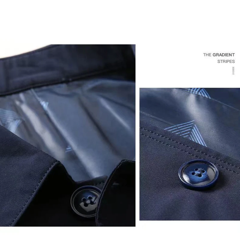 Top Quality New Men Brand Business Casual Blazer Jacket Turndown Collar Windbreaker Spring Autumn Classic Executive Coats - Image 4