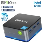 GMKtec G2 Mini PC Windows 11 Pro Intel 12th Gen Alder Lake N100 Mini PC DDR5 12GB RAM 512GB ROM WiFi 6 BT5.2 Desktop Computer