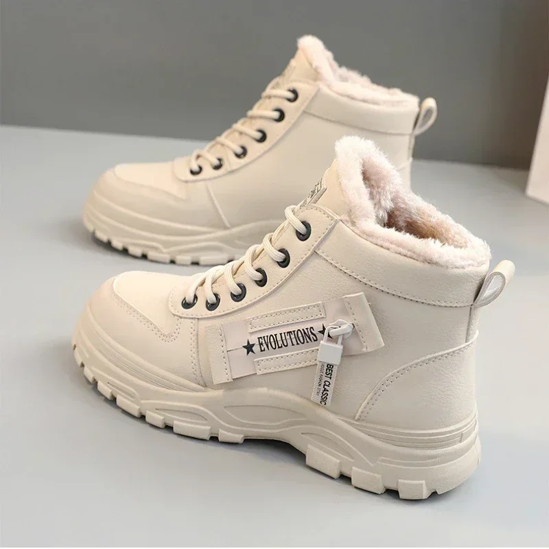 Winter Snow Boots for Women Casual High-top Shoes Warm Womens Sneakers Platform Ankle Boots Plus Size 45 Zapatillas De Mujer New - Image 3