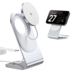 Magnetic Wireless Charger for iPhone 17/16/15/14/13/12 - Mag Charger+20W USB C Adapter, Fast Wireless Charging Stand/Pad with 5f