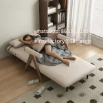 Customizable wood lazy sofa bed folding dual-purpose multi-functional small apartment home new reclining sofa retractable bed