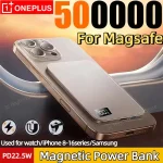 Oneplus 50000mAh Portable Magnetic Wireless Power Bank PD22.5w Fast Charge External Battery For Magsafe For Iphone Samsung New