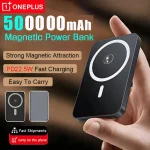 OnePlus Magnetic Wireless Power Bank 500000mAh PD 20W Fast Charger Auxiliary External Battery Pack For iPhone Samsung Huawei