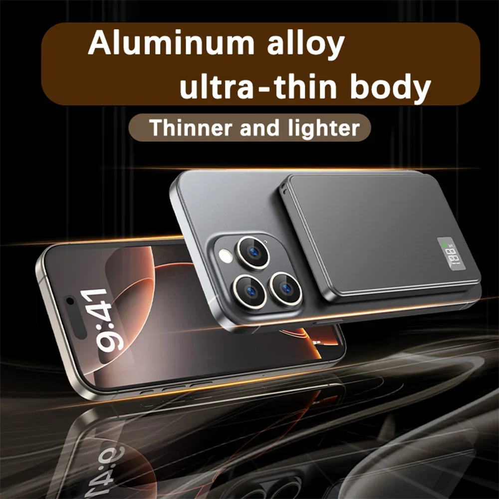500000mAh Magnetic Power Bank Portable Wireless PD22.5W Fast Charging External Battery for Magsafe for iPhone Samsung NEW 2026 - Image 4