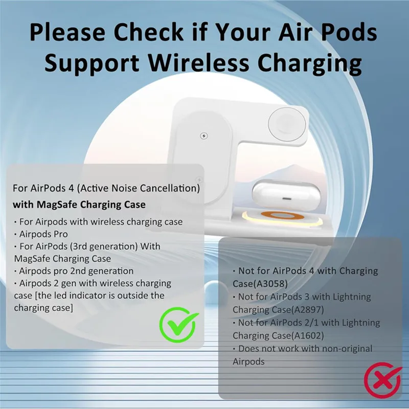 300W Foldable 3 In 1 Wireless Charger Stand Pad Desktop Fast Charging Station For iPhone 16 15 14 13 Samsung Apple Watch Airpods - Image 3