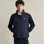 Autumn Winter Japanese Korean Style Men Women Embroidery Logo Wearing Sleeveless Vest High-quality Classic Quilted Zipper Jacket