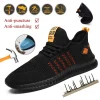 New Work Safety Shoes Summer Breathable Men's and Women's Work Protective Shoes Sports Shoes Anti-puncture Durable Steel Head