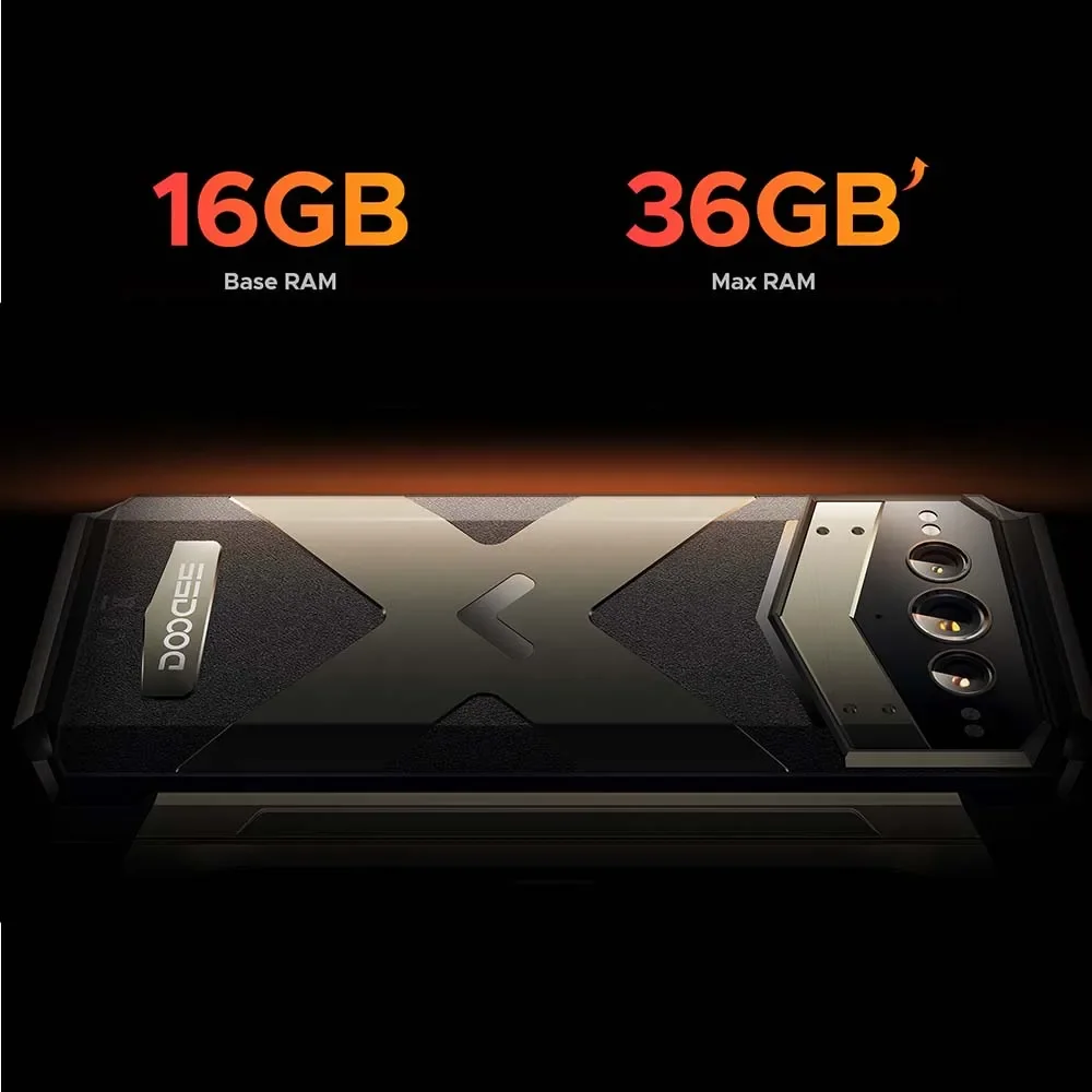 DOOGEE V Max Plus 5G Rugged Phone 6.58" Dimensity 7050 16GB+512GB 200MP Camera 22000mAh Large Battery Lighting Effect Phone - Image 5