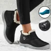 Women Boots Waterproof Winter Boots Fur Shoes Women Slip On Ankle Boots Snow Botas Mujer 2025 Winter Shoes Couple Short Boot