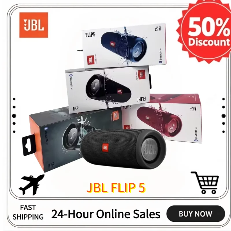 Original JBL Flip5 Bluetooth speaker Mini portable waterproof wireless speaker bass stereo music outdoor travel party speaker