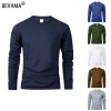 Men's Long Sleeve T Shirts Casual Round Neck Moisture Wicking Tees Male Tops Sports comfortable versatile Men's T-shirts