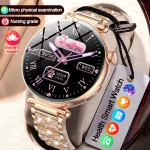2026 New Women AI Smart Diagnosis Smart Watch HRV+ECG Uric Acid Blood Oxygen Health Monitor IP68 Waterproof Sports Smartwatches