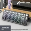 X85Pro ATTACK SHARK Gaming Keyboard Wireless with Screen/Meta Knobs,RGB Hot-Swap Mechanical Keyboard for Gaming
