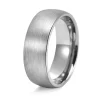 Men's Titanium Steel Ring 8mm Wide Brushed Finish Unisex Minimalist Jewelry Modern Design Gift for Him Stock Ready
