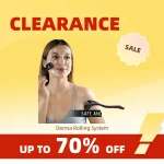 Clearance_Microneedle Derma Roller With Needles Amazing Microneedling Tool For Skin Facial Beauty Hair Beard Scalp Women And Men