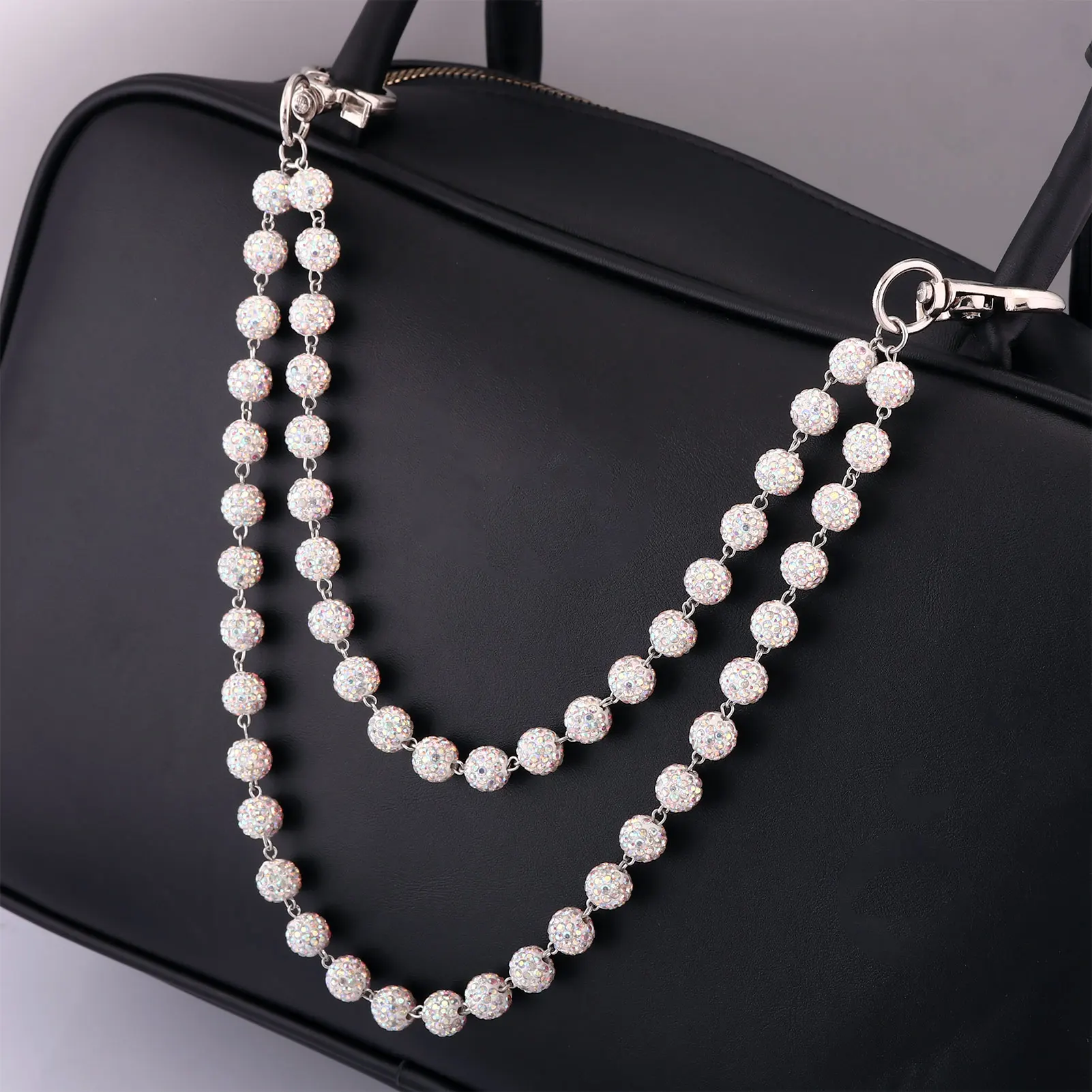 Harajuku Street Rhinestone Keychain Wallet Belt Chain for Men Hip Hop Trousers Hipster Pant Jeans Chain Rock Jewelry - Image 3