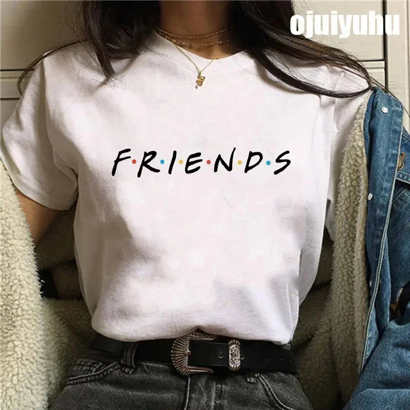 Friends Tv Show Funny T Shirt Women Cartoon cotton Best Friends Harajuku T-shirt men Korean Style Tshirt Vintage summer Top tee - Image 4