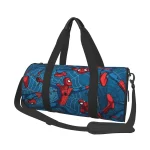 Custom Large Spider Man Tote Bag for Women Comics Shoulder Shopping Gym Beach Travel Bag
