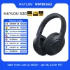 HAYLOU S30 Wireless Bluetooth 5.4 Headphones 43dB Adaptive Noise Cancelling Headsets 40mm Driver 80H Playtime Earphones