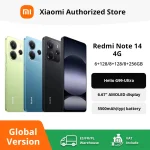Global Version Xiaomi Redmi Note 14 MediaTek Helio G99-Ultra 108MP AI Camera 5500mAh 6.67" 120Hz AMOLED Display