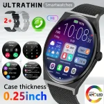 DAORKOW New Ultra thin Wireless Call SmartWatch Women Watches Men Sports Fitness Tracker Heart Rate Smartwatches For Android IOS