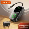 Toocki Bluetooth 5.4 Audio Reciever Transmitter RT/TX 2 In 1 Adapter for TV Earphones Cars Flights 3.5mm AUX Bluetooth Dongle