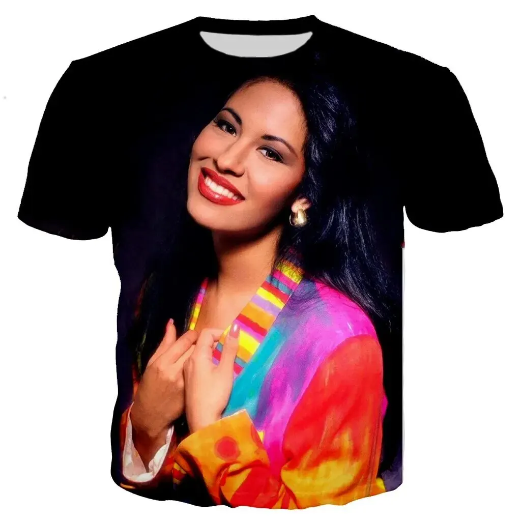 Summer Selena Quintanilla 3D Print T-Shirts Streetwear Men Women Fashion Short Sleeve T Shirt O-Neck Male Tees Tops Clothing
