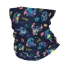 Custom Stitch Printed Neck Gaiter Women Men UV Protection Winter Anime Cute Cartoon Bandana Scarf for Ski