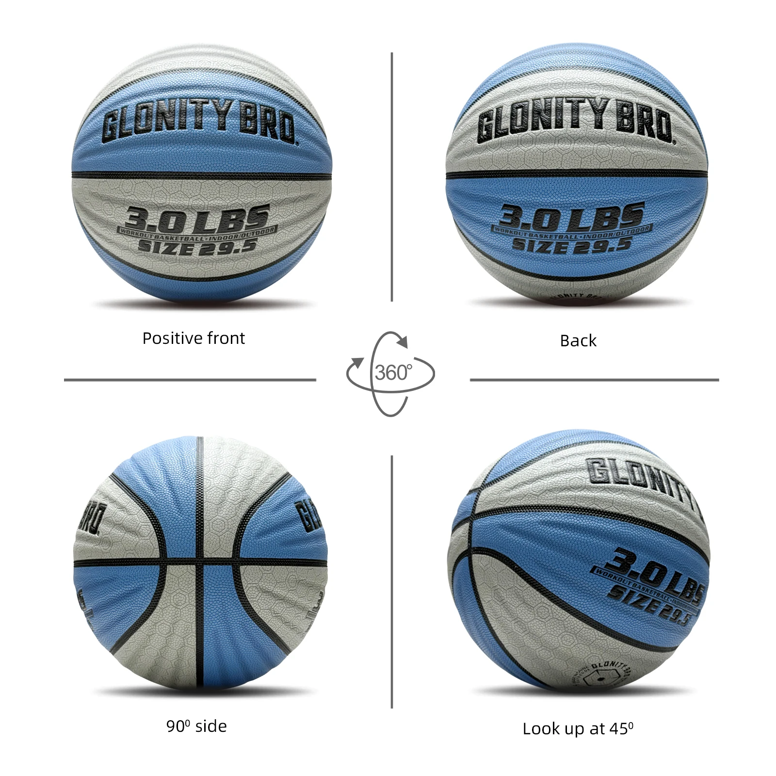 Heavy Training Basketball In&outdoor 28.5"/29.5" 2.2LBS/3LBS Non-slip Weighted Basketball For Dribbling Passing Rebounding Skill - Image 5
