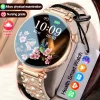 1.32''AMOLED Screen Women Smartwatch Call ECG Sport Watch Blood Pressure Micro Physical Examination DIY Dial Smart Watches Woman