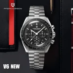 2026 New PAGANI DESIGN Mens Watches Top Brand Luxury Automatic Quartz Chronograph Waterproof Sport Stainless Steel Clock Relogio