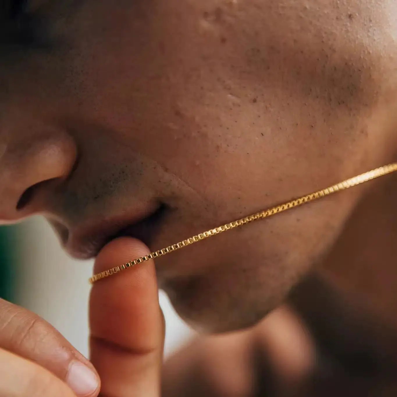 1.2mm Simple Stainless Steel Box Chain Necklace Gold Color Titanium Steel Men Necklace Fashion Women Jewelry Trend Accessories - Image 2