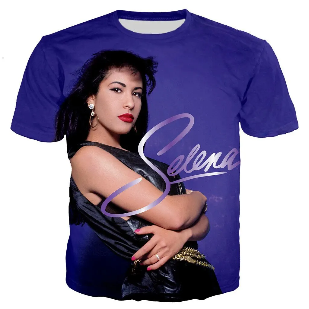 Summer Selena Quintanilla 3D Print T-Shirts Streetwear Men Women Fashion Short Sleeve T Shirt O-Neck Male Tees Tops Clothing - Image 4