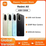 Global Version Xiaomi redmi A5 4GB 128GB Smartphone 32MP AI dual camera 6.88 "120hz Display Seite Finger abdruck 5200mah Schnel